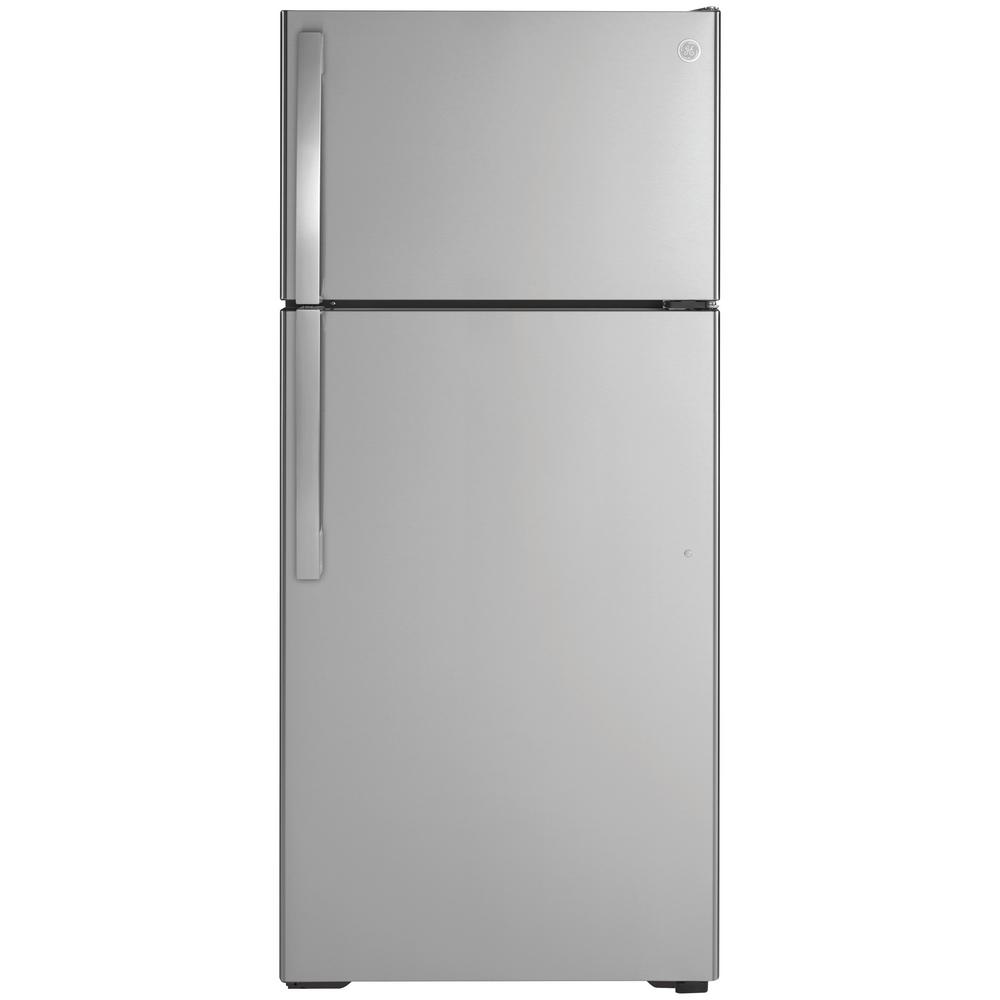 Stainless Steel Ge Top Freezer Refrigerators Gts17gsnrss 64 1000